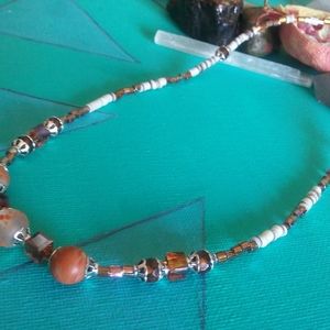 🌺ORANGE CRYSTAL🌺 NECKLACE